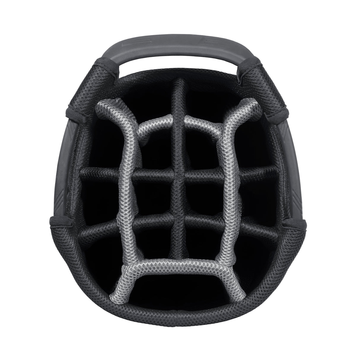 Bag Boy Chiller Hybrid Stand Bag, black stars and stripes, top view, alternate