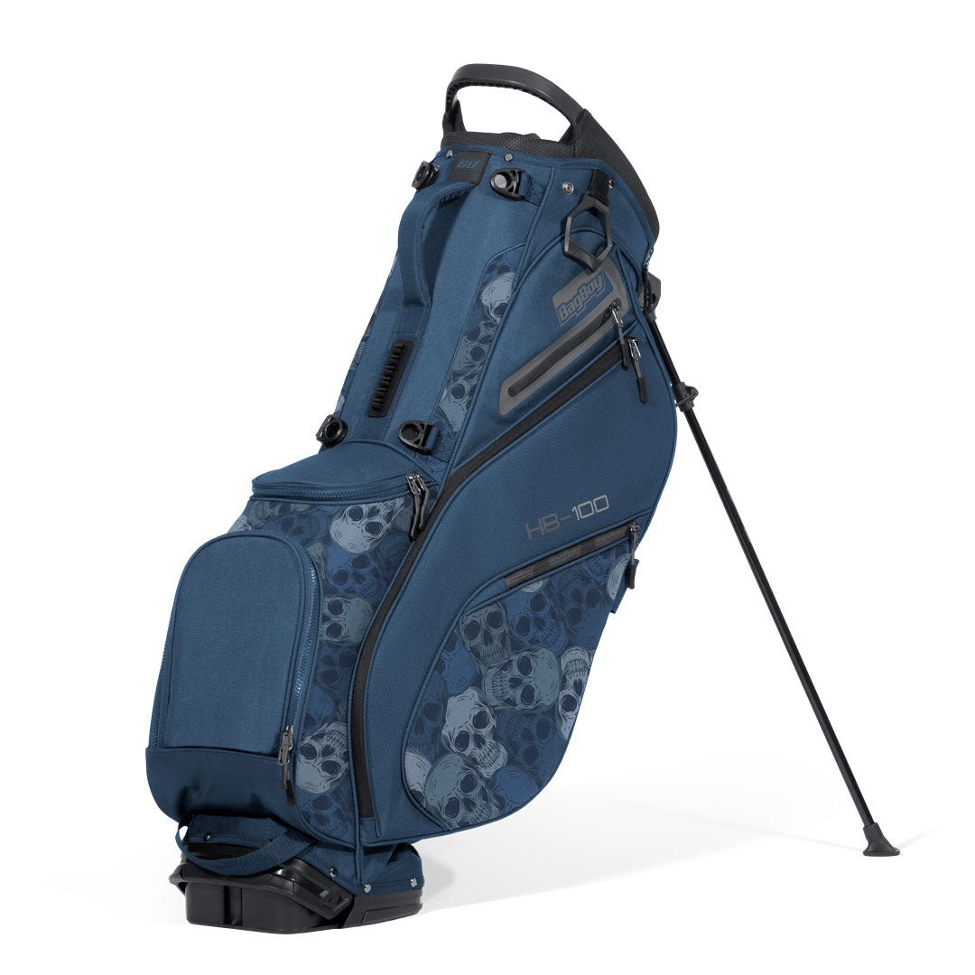 Bag Boy HB-100 Hybrid Stand Bag, navy skulls, product photo