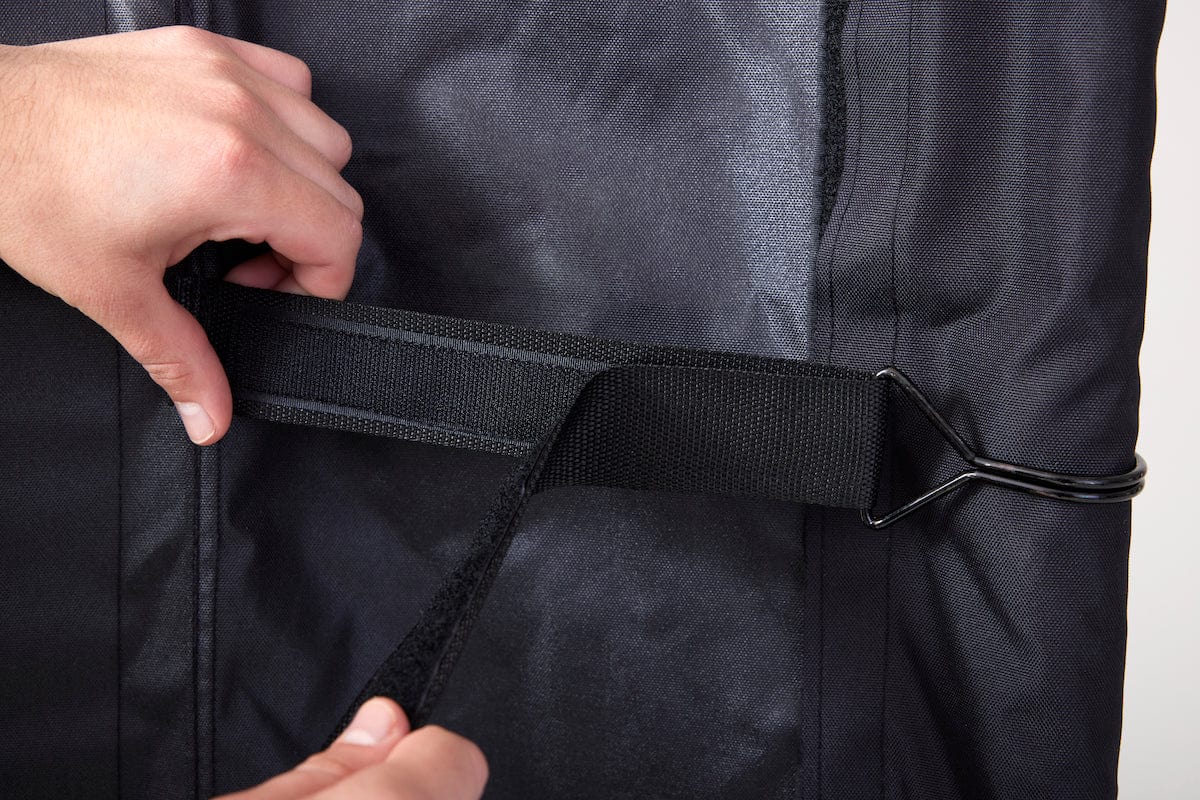 Lock and hook system for SKYTRAK Studio enclosure